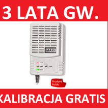 Czujniki, detektory czadu, gazu, tlenku węgla