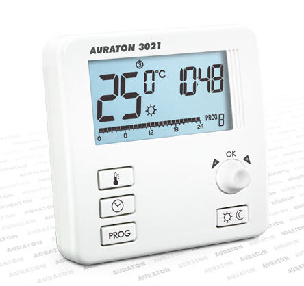 Termostat ścienny z programem FULL LCD - ogrzewanie podczerwienią, panele grzewcze