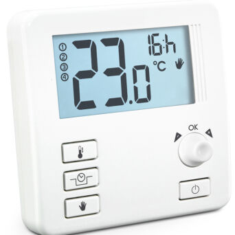 Termostat natynkowy, programowalny - Mini. LCD