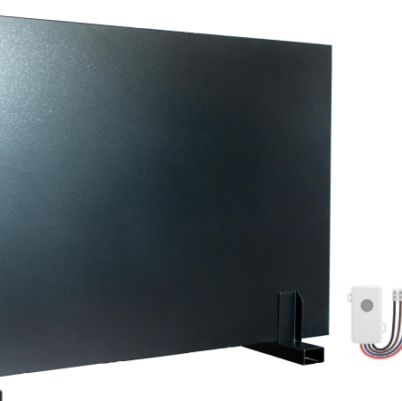 Panel grzewczy Radius+ 950W BLACK w zestawie ze sterownikiem czasowym oraz temperaturowym WiFi