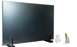 Panel grzewczy Radius+ 550W BLACK w zestawie ze sterownikiem czasowym oraz temperaturowym WiFi  