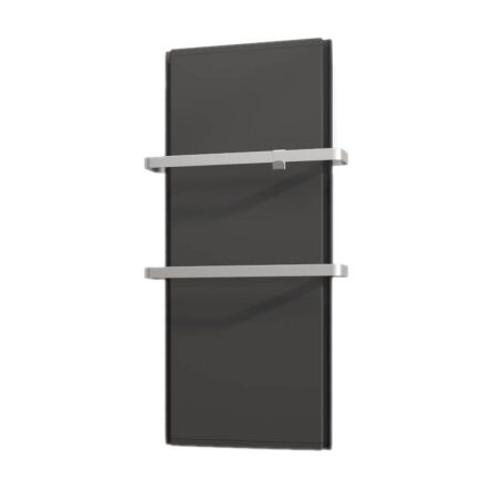 Łazienkowe grzejniki elektryczne ICON 1500W - energooszczędne, pionowe, hybrydowe panele grzewcze - szary