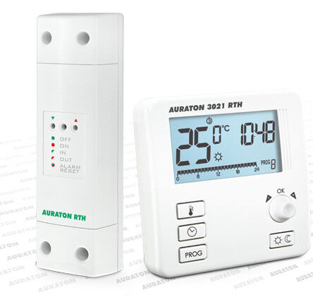 Bezprzewodowy termostat elektroniczny FULL LCD. Regulacja ręczna + programowanie. POLECAMY !