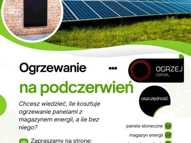 Ogrzewanie panelami grzewczymi na podczerwień z magazynami energii i bez nich. Ile to kosztuje?